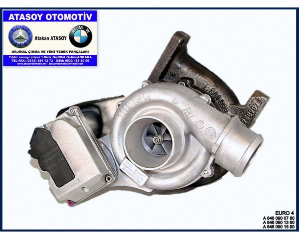 MERCEDES W639 VİANO EURO4 TURBO 6460900780 6460901380 6460901580 A6460900780 A6460901380 A6460901580 V40A03171 VV19 A2C53166097 A2C53308526 AL0044-080612-0267-11 IHI E1050V40A0962.0 W639 VİTO EURO4 TURBO